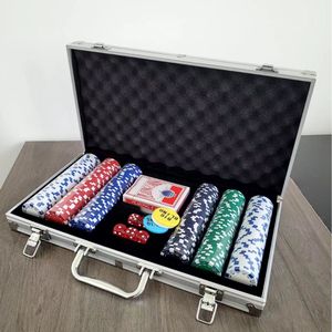 Accessoires de casino en aluminium durable, équipement de Texas Hold'em et de Blackjack, boîte à jetons <span class=keywords><strong>vide</strong></span>, jeu de 500 jetons de <span class=keywords><strong>poker</strong></span>, étui de transport manuel - Product Image 1