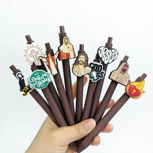 थोक कार्टून पेन सहायक उपकरण विश्वास श्रृंखला कार्टून डिजाइन प्लास्टिक प्रेस बॉलपॉइंट पेन प्लास्टिक बॉलपॉइंट पेन - Product Image 4