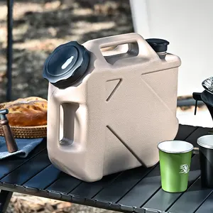 Balde de plástico portátil para acampamento ao ar livre, balde de plástico para armazenamento de água e tanque de água, novo design, 10l