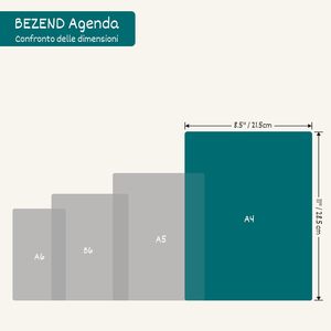 Agenda spirale A4 Yonghao 2026 – Planificateur scolaire 18 mois avec couverture en similicuir bleu Prusse et <span class=keywords><strong>notes</strong></span> de réunion – Disposition hebdomadaire - Product Image 6