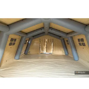 5*6M Saudi Arabia Nhà Cung Cấp Air Tent Inflatable Cắm Trại Ngoài Trời Đi Bộ Đường Dài Vải Lều Không Thấm Nước Inflatable Lều