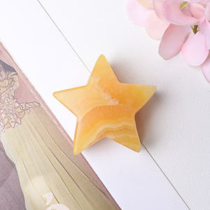 Cristal de Calcita Amarilla Pulido de Alta Calidad, Estilo Bohemio, 5.4cm 75g, Recuerdo, Regalo, Venta al Por Mayor - Product Image 4