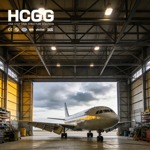 Hangar d'avion en structure d'acier <span class=keywords><strong>PEB</strong></span> durable et économe en énergie, personnalisé, en acier Q355B Q235B, avec poutres en H, à vendre - Product Image 4