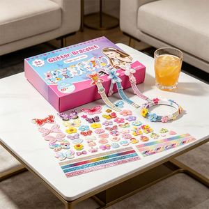 Wholesale Girls DIY Headband Set Hair <b>Clips</b> Pins <b>Bow</b> Ribbon Gem Sticker Craft Activity Holiday Favor Supplier Box - Product Image 6