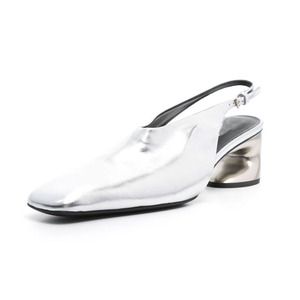 Tacchi a gancetto bassi personalizzati da donna <span class=keywords><strong>sandali</strong></span> a punta quadrata da donna con spalline posteriori causali da ufficio scarpe con Slingback piatte - Product Image 4