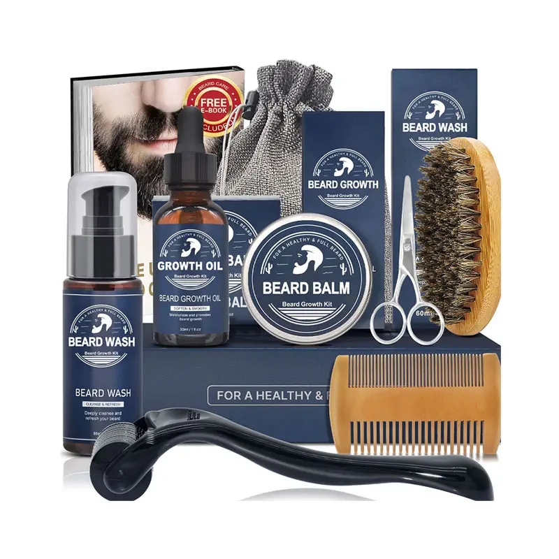 Wholesale Natural Organic Men Face and Beard Care Mens Skin Care Beard Kit for Men Grooming Care