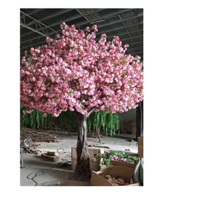 Árbol de cerezo artificial de alta densidad/árbol de flores de sakura para decoración de eventos de boda