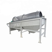 Trommel de compostage mobile, cribleuse de terre de surface, installation de criblage de pierres, installation de criblage à tambour pour sable à vendre