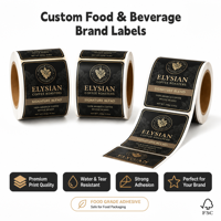 Étiquettes personnalisées pour sacs de café, autocollants adhésifs imperméables, logo privé pour sachets de café, étiquettes d'emballage de vente au détail