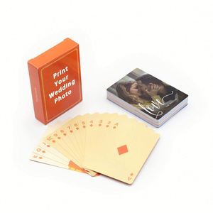 Customised Poker Favors Gifts Guest Bulk Personalized <b>Playing</b> <b>Cards</b> Paper for Wedding - Product Image 2