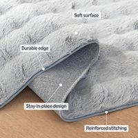 Tapis modernes en fausse fourrure géométrique à poils longs, lavables et antidérapants, pour salon, chambre à coucher, chambre d'enfants et d'adolescents