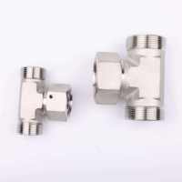 Conector de Tubería de Acero Inoxidable Forjado Personalizable SS316 SS304, Rosca Hembra, Alta Presión, Conexión Lisa para Agua y Aceite