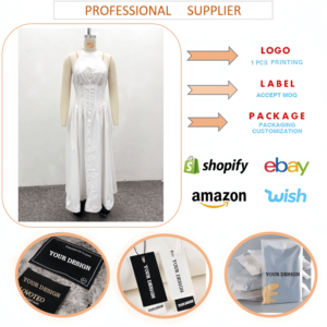 Robe longue élégante pour femmes africaines J254, tendance, blanche, cintrée à la taille, boutonnée sur le devant, mi-longue, décontractée, style <span class=keywords><strong>A</strong></span>-line, robe maxi pour femmes - Product Image 6