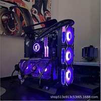 Châssis ouvert 240/360 refroidi à l'eau ATX/MATX Rack carte graphique Installation verticale petit ordinateur boîtier de tour de jeu