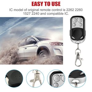 Universal Garage Door Control <b>Wireless</b> RF Remote Control 433MHz Gate Remote Key Fob <b>Controller</b> - Product Image 3