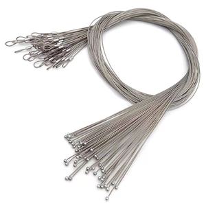 Vente en gros de câbles métalliques 0.8mm 7X7 en acier inoxydable 304 avec une <span class=keywords><strong>boule</strong></span> en acier inoxydable de 5mm à une extrémité et l'autre extrémité fusionnée - Product Image 6