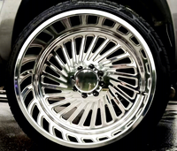 Nouvelles jantes forgées de luxe FANXI 24x12 24x14 26x14 26x16 8x180 8x170 8x6.5 pour Ford F250 Chevy Silverado 2500 avec enjoliveurs flottants