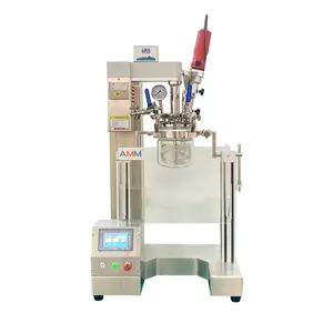 AMM-1PRO Vacuum emulsifying mixer in laboratory - 70000 CP viscosity, PLC intelligent control with high precision torque sensing