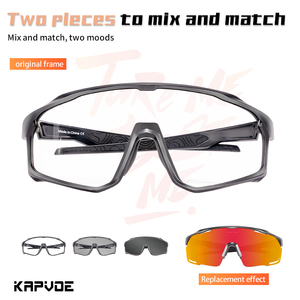Gafas de Sol para deportes al aire libre z87 Saftey, senderismo, escalada y pesca, gafas de sol, mandíbula cambiable, marco completo y medio, moda cantada - Product Image 3