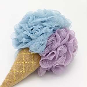 Forme de crème glacée enfants éponge de <span class=keywords><strong>bain</strong></span> luffa bouffée de douche exfoliante pour le nettoyage du corps éponge de <span class=keywords><strong>bain</strong></span> écolog - Product Image 2