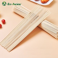 Accepter l'étiquette de personnalisation Brochettes de bambou Bâton de bambou pour barbecue Brochette en bois pour la nourriture