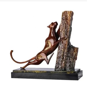 Lớn Ngoài Trời Săn Bắn Đồng Đen <span class=keywords><strong>Leopard</strong></span> Bức Tượng Tùy Chỉnh Cuộc Sống Kích Thước Đồng Panther Điêu Khắc Cho Đồ Trang Trí Sân Vườn - Product Image 6