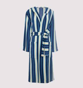 Hot Sale Design Custom Luxury <strong>Cotton</strong> Striped <strong>Bathrobe</strong> - Product Image 5