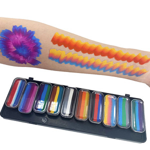 Kit de <span class=keywords><strong>peinture</strong></span> corporelle et faciale professionnel multicolore à base d'eau, non toxique, certifié MSDS, pour enfants, adolescents, adultes et fêtes - Product Image 1