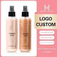 MLM Maquillage personnalisé Shimmer 180ml Peau foncée Glow Private Label Spf Skin Tan Accelerator Huile de bronzage Sun Tan Shimmering Body Oil