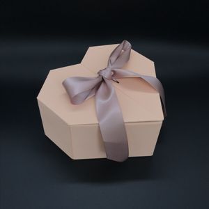 Rose Coeur Forme Papier Boîte De Cadeau De Mariage avec la lumière pour boîte De cadeau de Mariage pour demoiselles d'honneur - Product Image 6