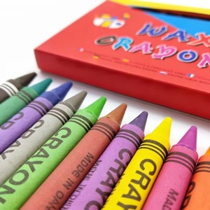 สีเทียนแท่ง, สีเทียนแท่งขนาดใหญ่พิเศษ, สีเทียนแท่งขนาดใหญ่, สีเทียนแท่งขนาดปกติ ปลอดสารพิษ สำหรับเด็ก โรงเรียน วาดภาพ เครื่องเขียน โรงงาน ขายส่ง - Product Image 4