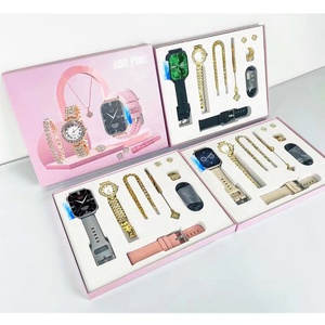 Lonvel A58 <span class=keywords><strong>Plus</strong></span> orologio da donna di lusso in oro <span class=keywords><strong>unico</strong></span> Set regalo da donna anello collana d'oro doppio cinturino da donna Smart Watch A58 <span class=keywords><strong>PLUS</strong></span> - Product Image 1