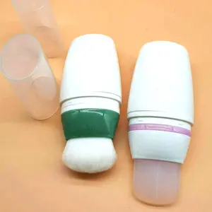 50毫升100毫升空新设计化妆品挤压瓶防晒瓶粉底瓶带刷子涂抹器