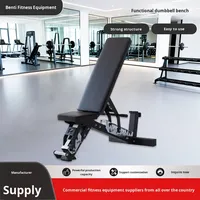 Chaise de fitness multifonctionnelle pliable en acier inoxydable, portable et sécurisée, avec banc réglable pour haltères et support pour sit-ups, pour usage domestique et exercices couchés