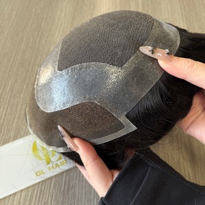 Toupee para Hombre Stock HD, Color Natural, 6x8, Línea de Cabello Invisible, Base de Encaje Suizo, Sistema de Cabello Humano con Base de Piel Delgada - Product Image 1