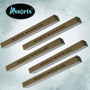 Assortiment de lames de coupe manuelles externes en acier allié HSS M2, dureté 62-68 HRC, épaisseur de lame 9,5 mm, pour tournage, dimensions 3/8 x 3/8 x 4 pouces - Product Image 2