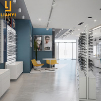 Magasin d'optique moderne personnalisé Design d'intérieur Présentoir de présentoir de lunettes de soleil personnalisé Présentoirs de vente au détail Vitrines Optima
