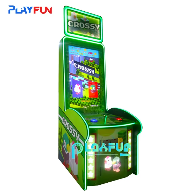 Playfun Family Fun Carnival Center Device Crossy Road Video Arcade Exchange Ticket Lottery Game Machine