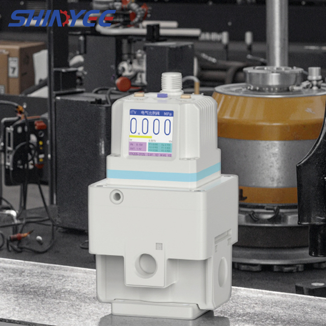 ITV300 3 Way Electric Control Valve, High-Precision 0.5Mpa Pneumatic Converter, Electric Air Flow Control Valve