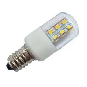 Bonne qualité voyant T22 LED réfrigérateur ampoule SMD5050 2.5W Mini LED ampoules E14 blanc chaud 230V PC couverture, LED-MINI-E14
