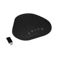 Microphone omnidirectionnel de conférence vidéo sans fil 5.8G, microphone à 360 degrés, haut-parleur de conférence mains libres