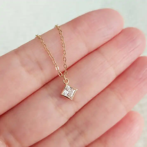 Liontin batu kelahiran zirkon Vintage <span class=keywords><strong>14K</strong></span> perhiasan permanen terisi emas S925 jimat perak - Product Image 6