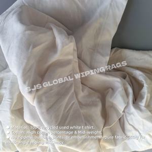 Chiffons industriels blancs en coton 100% haute absorption pour le nettoyage d'huile et d'essence X pour le nettoyage - Product Image 4