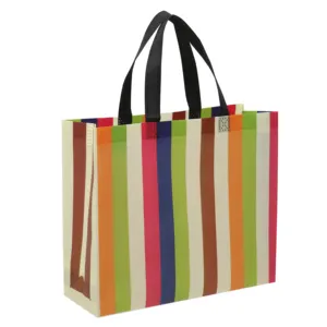 Ruicheng tas belanja daur ulang kustom kualitas tinggi dengan Logo tas kain non-tenun tas Tote bukan tenun untuk supermarket