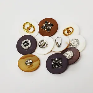 Manufacturer factory price custom size and logo metal button shells
