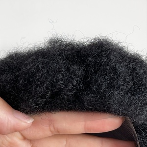 Sistema de Reemplazo Capilar con Base de PU Completa, Cabello Afro Rizado para Hombre Negro - Product Image 2