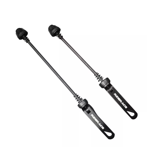 RIDERACE  <span class=keywords><strong>Axe</strong></span> <span class=keywords><strong>de</strong></span> <span class=keywords><strong>roue</strong></span> <span class=keywords><strong>de</strong></span> vélo <span class=keywords><strong>de</strong></span> route <span class=keywords><strong>VTT</strong></span>, broches avant et arrière à dégagement rapide QR pour le cyclisme, levier <span class=keywords><strong>de</strong></span> clip, <span class=keywords><strong>axe</strong></span> 145/185 mm - Product Image 1