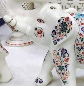 ANURAG HANDICRAFT High Quality Handcrafted Marble <b>Elephant</b> Statue Animal Figurine Home <b>Decoration</b> Vastu Feng Shui Gift India - Product Image 2