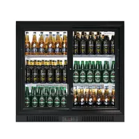 Réfrigérateur à bière miniature avec contrôle par application, refroidissement par air, thermostat intelligent à température unique, double porte, 210 litres, EMC