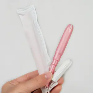 Tùy Chỉnh Phân Hủy Sinh Học Mềm Cotton Hữu Cơ Phân Hủy Sinh Học Phụ Nữ Băng Vệ Sinh Applicator Tampon